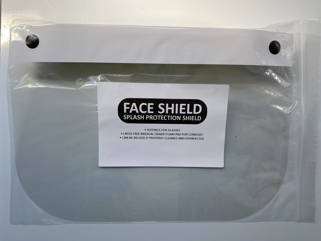 Clear Face Shield Pack of 2